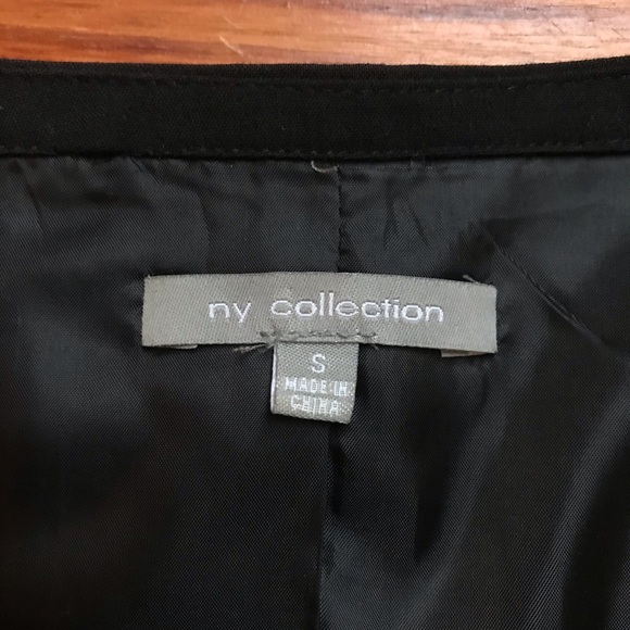 NY Collection Gray Black Ruffle Jacket, EUC, S - Picture 4 of 15